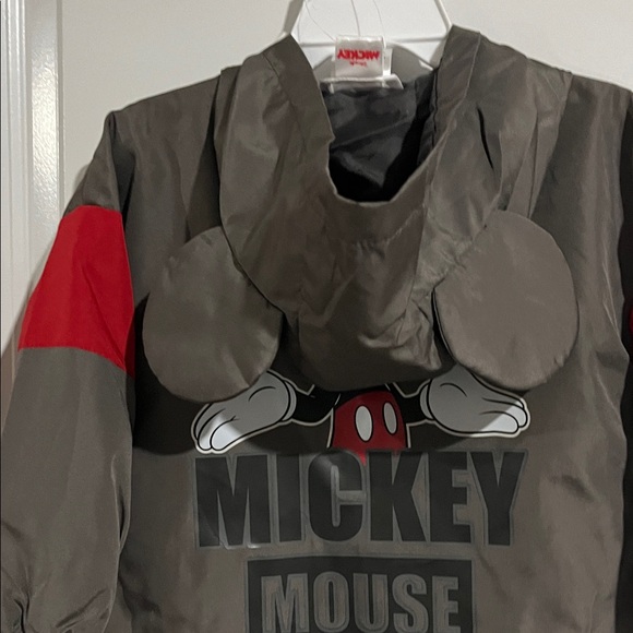 Disney Mickey Mouse Gray and Red Raincoat - Picture 5 of 5